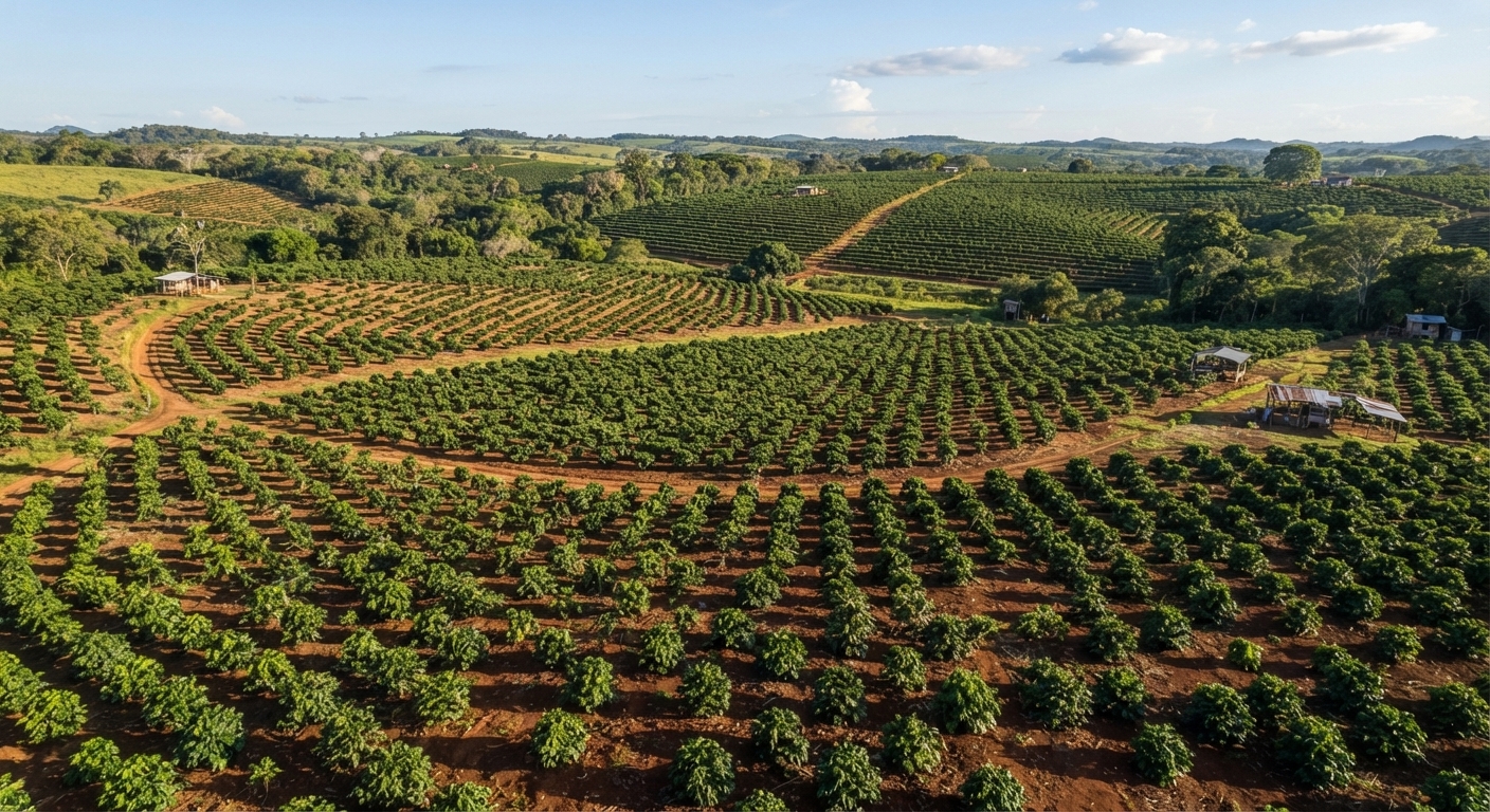 Ladang kopi dari udara